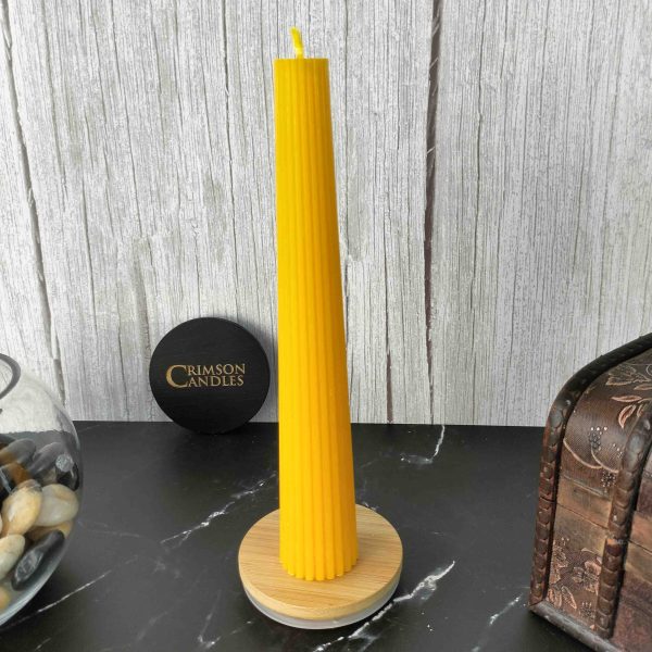Orange flute taper candles <br> 25 Pieces