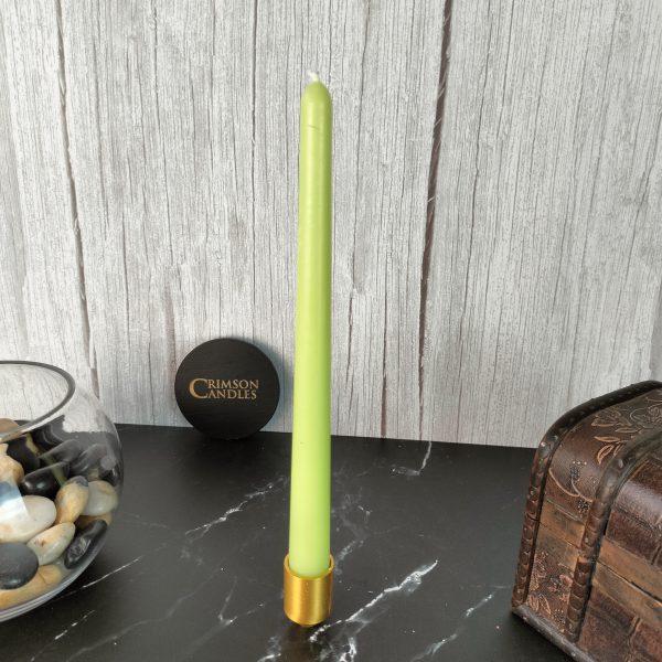 Lime Green Thin taper candles <br> 25 Pieces