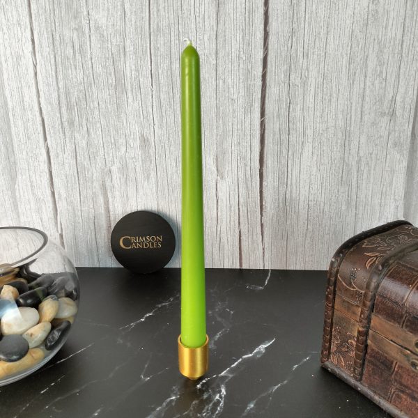 Green Thin taper candles <br> 25 Pieces