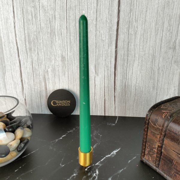 Jungle Green Thin taper candles <br> 25 Pieces