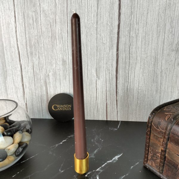 Chocolate Brown Thin taper candles <br> 25 Pieces