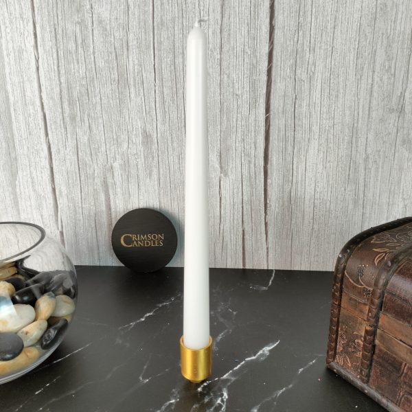 White Thin taper candles <br> 25 Pieces