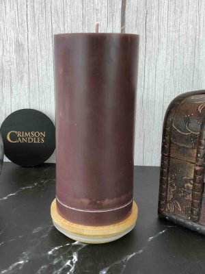 Chocolate Brown Smooth Pillar Candles<br>14cm (H) by 7cm (D) <br>10 Pieces