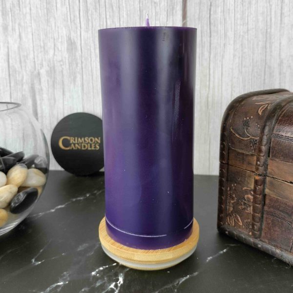 Violet Smooth Pillar Candles<br>14cm (H) by 7cm (D) <br>100 Pieces