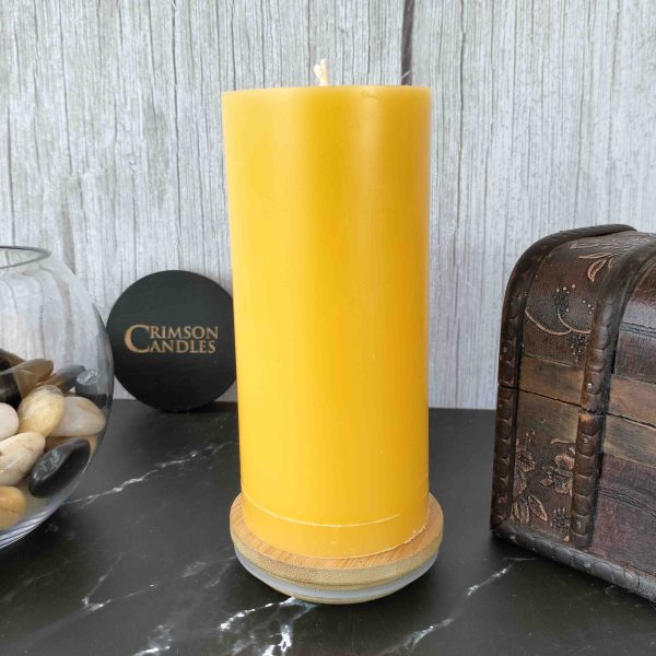 Light Orange Smooth Pillar Candles<br>14cm (H) by 7cm (D) <br>100 Pieces