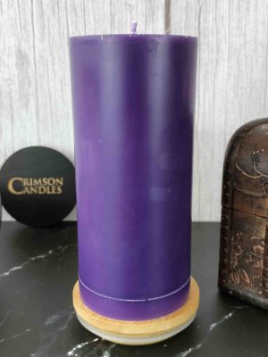 Purple Smooth Pillar Candles<br>14cm (H) by 7cm (D) <br>10 Pieces