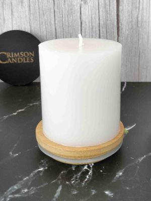 White Smooth Pillar Candles<br>6.5cm (H) by 7cm (D) <br>100 Pieces