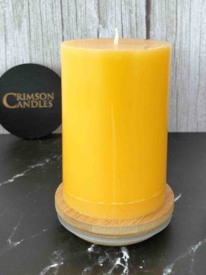 Light Orange Smooth Pillar Candles<br>9.5cm (H) by 7cm (D) <br>100 Pieces