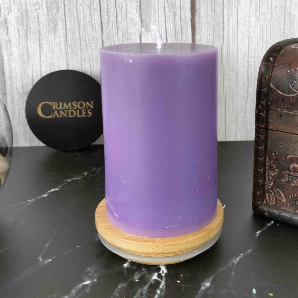 Lilac Smooth Pillar Candles<br>9.5cm (H) by 7cm (D) <br>25 Pieces