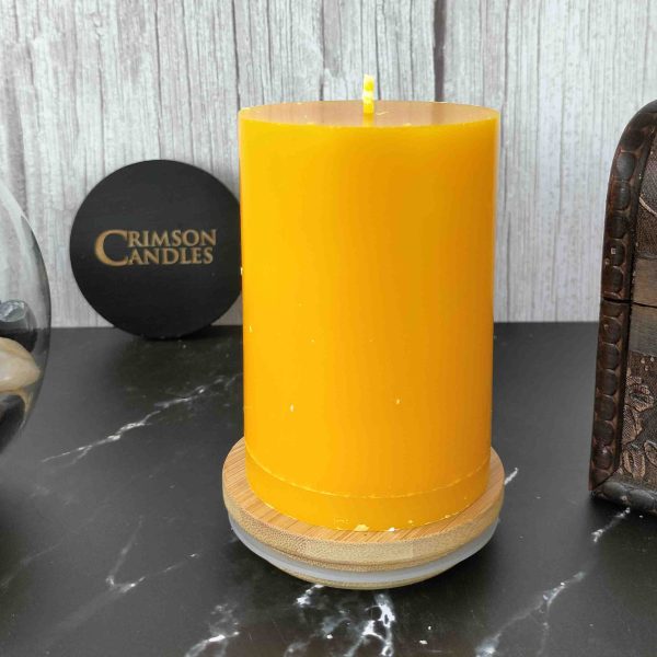 Orange Smooth Pillar Candles<br>9.5cm (H) by 7cm (D) <br>100 Pieces