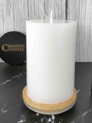 White Smooth Pillar Candles<br>9.5cm (H) by 7cm (D) <br>100 Pieces