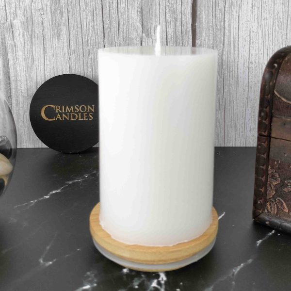 White Smooth Pillar Candles<br>9.5cm (H) by 7cm (D) <br>10 Pieces