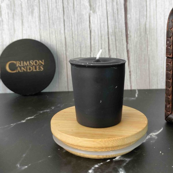 Black Unscented Votive candles <br> 12 Pieces