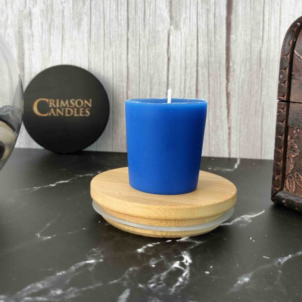 Blue Unscented Votive candles <br> 12 Pieces