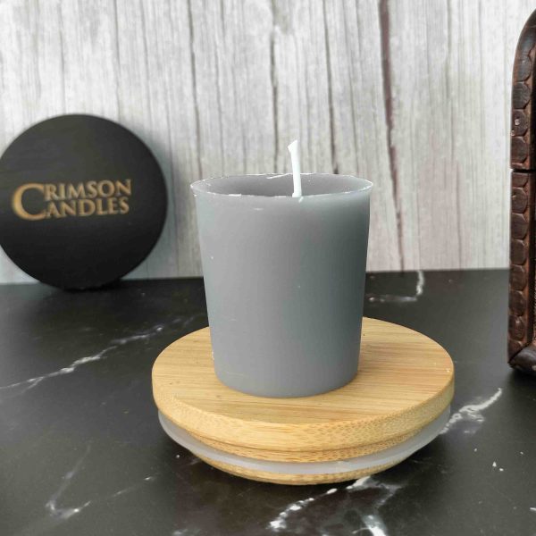 oplus_32 Grey Unscented Votive candles <br> 12 Pieces