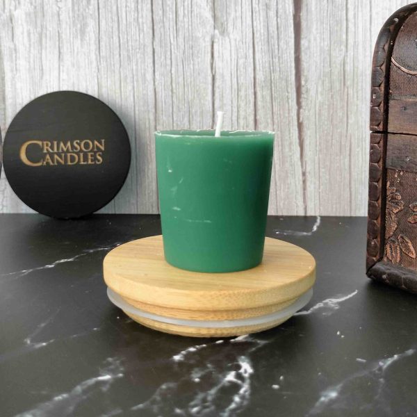 Jungle Green Unscented Votive candles <br> 12 Pieces