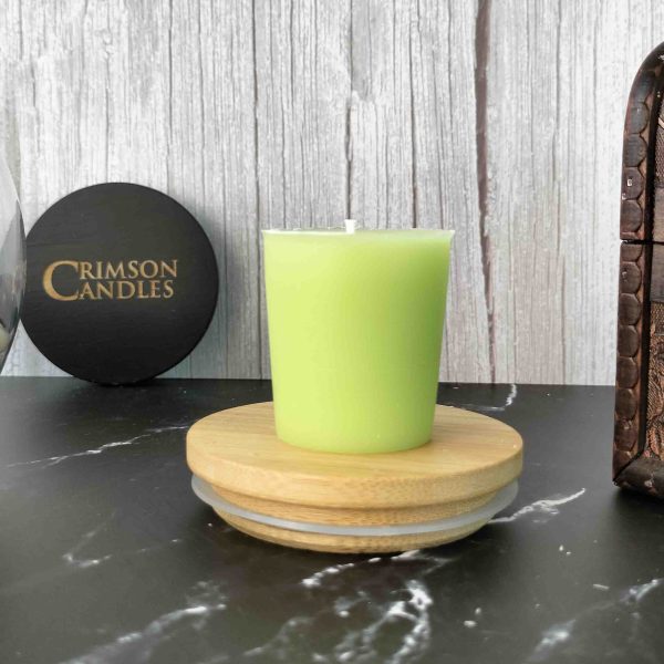 Lime Green Unscented Votive candles <br> 12 Pieces