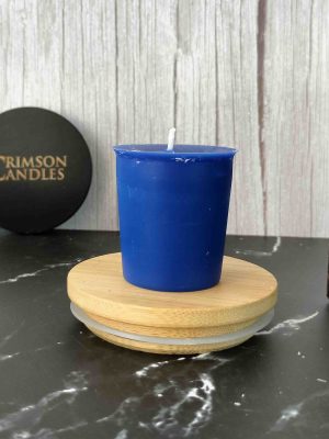 Navy Blue Unscented Votive candles <br> 12 Pieces