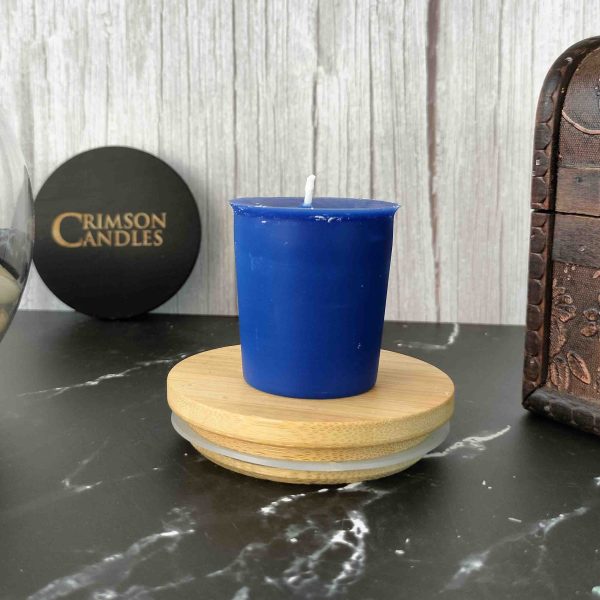 Navy Blue Unscented Votive candles <br> 12 Pieces
