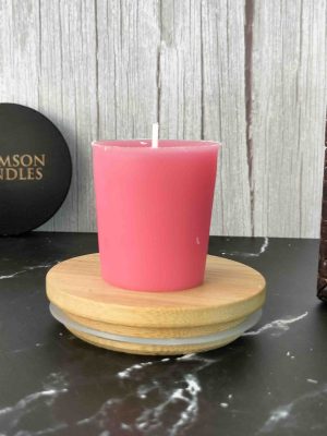 Pink Unscented Votive candles <br> 12 Pieces