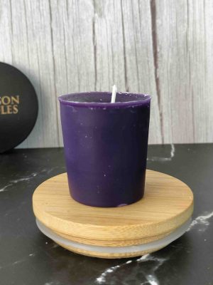 Violet Unscented Votive candles <br> 12 Pieces