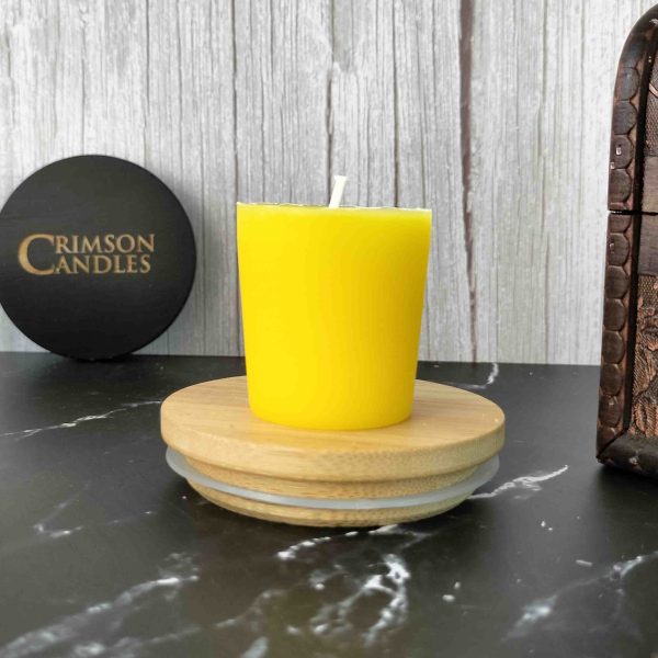 oplus_32 Yellow Unscented Votive candles <br> 12 Pieces